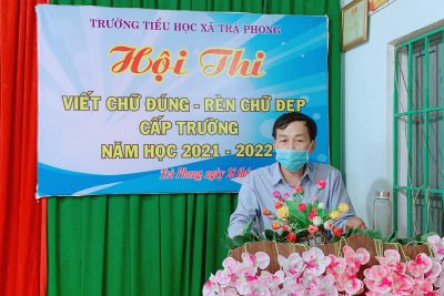 Hội thi viết chữ đúng-rèn chữ đẹp năm học 2021-2022